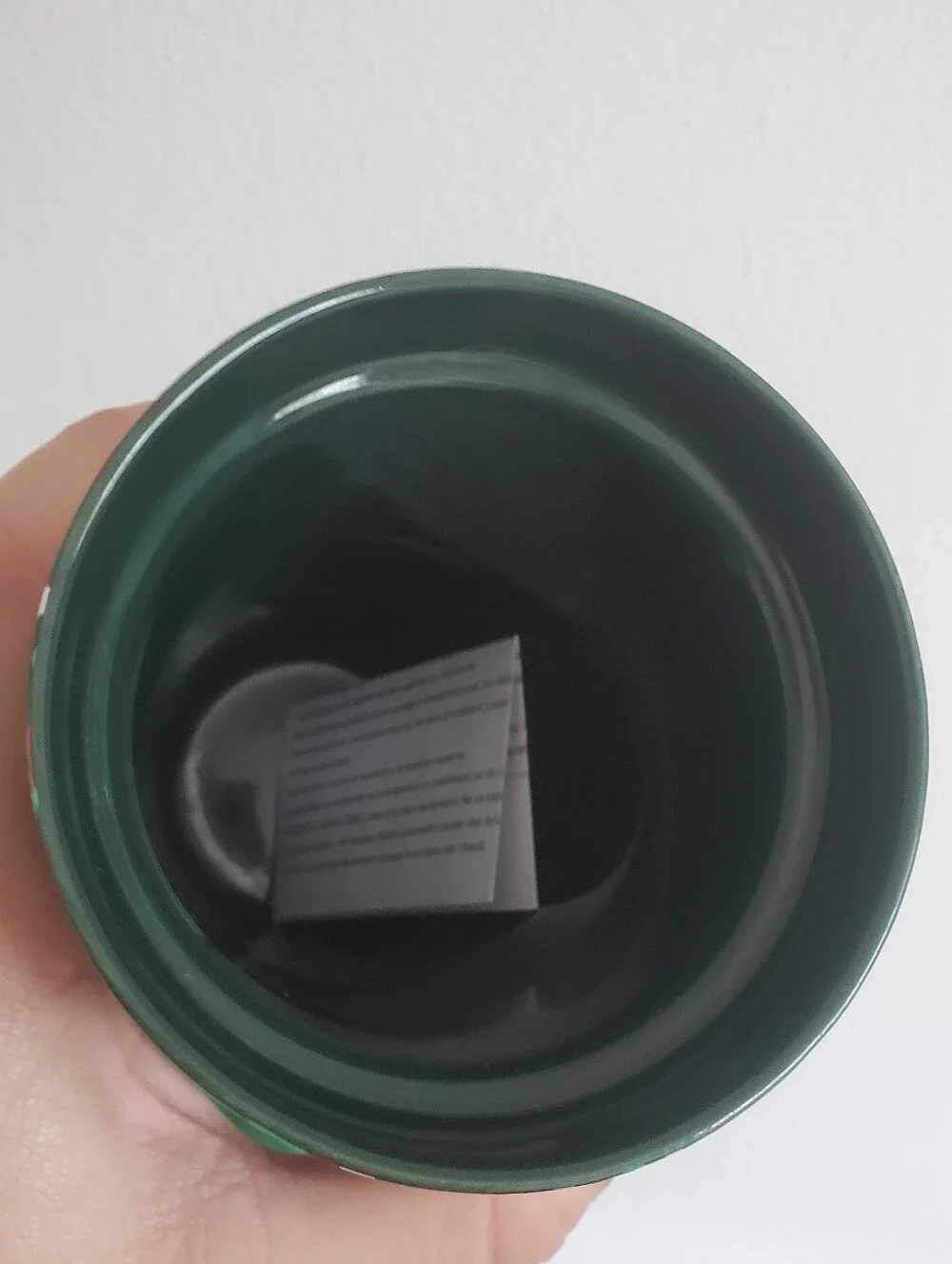 NEW Starbucks 2019 Holiday Green Confetti Double Wall Ceramic Hot Cup 12oz